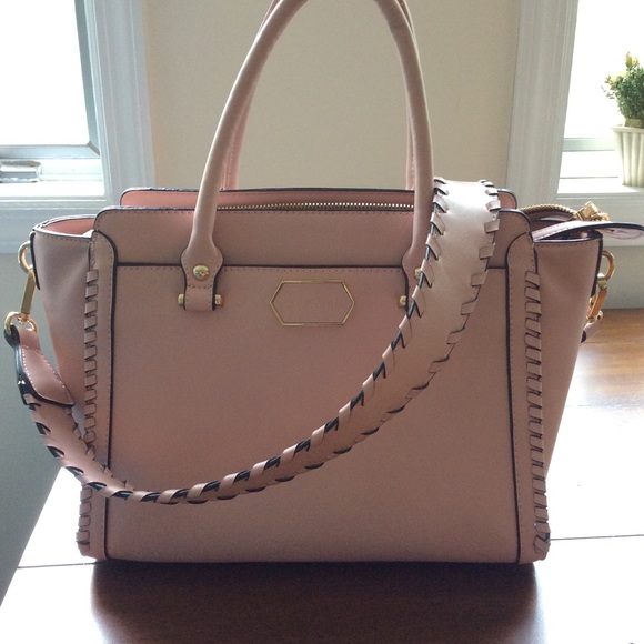A.V.I. Handbags - A.V.I. Miranda Tote Handbag in Blush Light Pink.